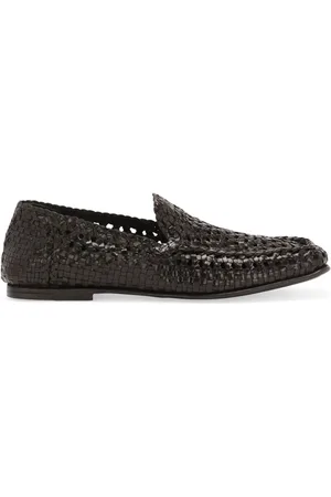 Dolce & Gabbana Vævede loafers i læder