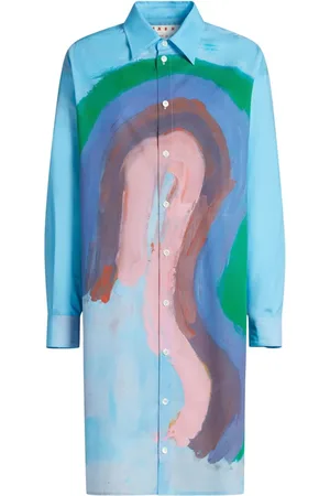 Marni Skjortekjole med malet design
