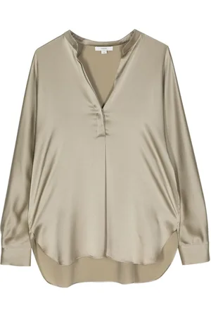 Vince Silkebluse med V-hals