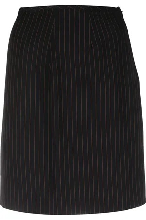 Jean Paul Gaultier Pre-owned højtaljet silkenederdel med striber fra 00