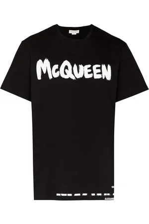 Alexander McQueen T-shirt med logotryk