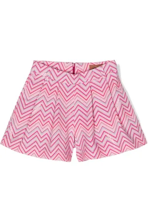 Missoni Plisserede shorts med zigzagmønster