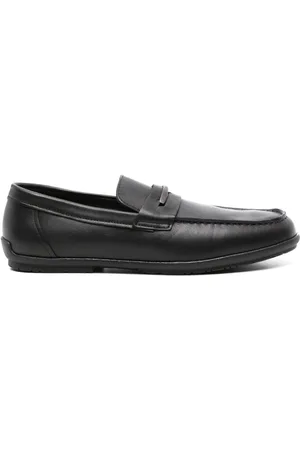 Calvin Klein Loafers i læder med logoplade