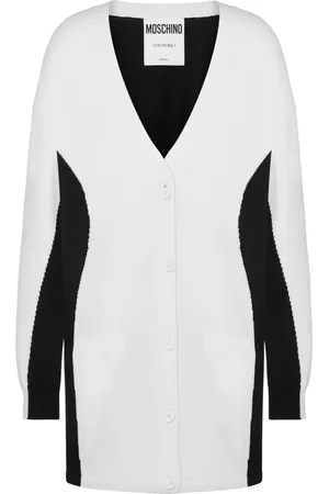Moschino Tofarvet cardigan med V-hals