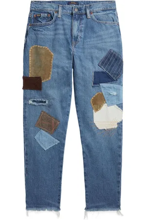 Ralph Lauren Cropped jeans med patchwork-design