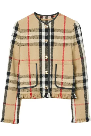 Burberry Ternet jakke i bouclé med lynlås