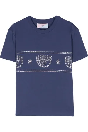 Chiara Ferragni Logomania T-shirt med nitter