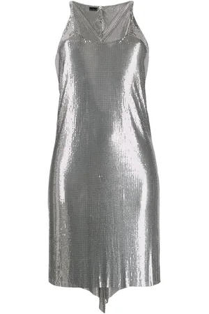 Paco rabanne Metalliseret meshkjole