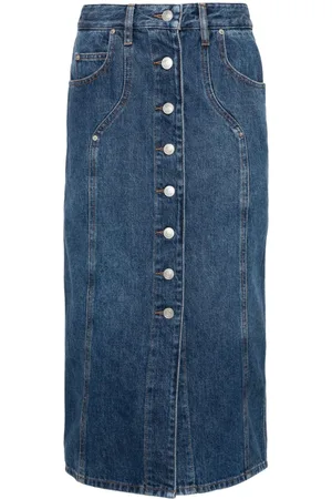 Marant Etoile Mellemlang Vandy nederdel i denim
