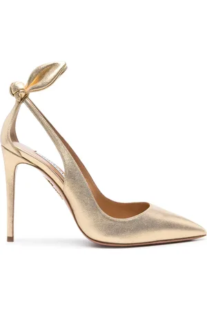 Aquazzura 105 mm pumps i læder med butterfly