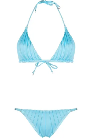 Noire Swimwear Bikinisæt med halterneck og samledetalje