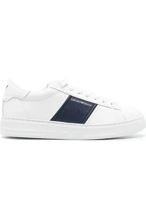 Emporio Armani Sneakers i læder med logotryk