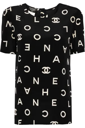 CHANEL 1997 T-shirt med logotryk