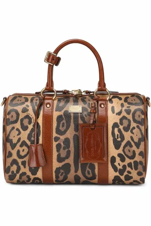 Dolce & Gabbana Crespo håndtaske med leopardtryk