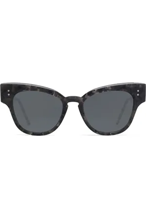 Thom Browne Cat eye-solbriller med skildpaddeeffekt