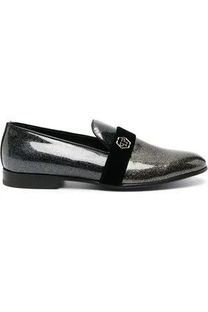 Philipp Plein Hexagon loafers med glimmer-udsmykning