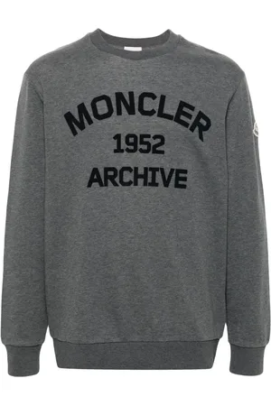 Moncler Sweatshirt med flock-tekstur og logo