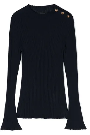 VERSACE Ribstrikket uldtrøje
