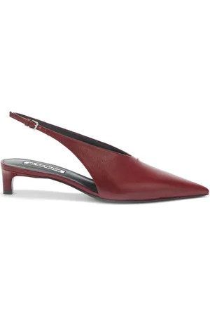 Jil Sander 45 mm slingback-pumps i læder