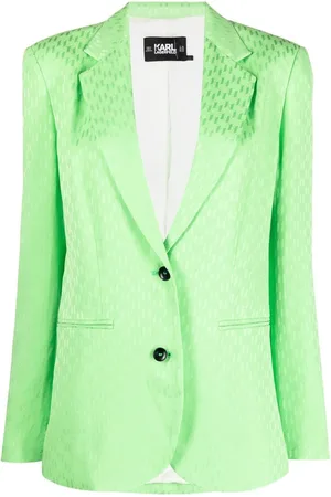 Karl Lagerfeld Enkeltradet blazer i jacquard med monogram