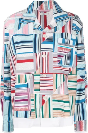 BODE Langærmet Oxford-skjorte med patchwork