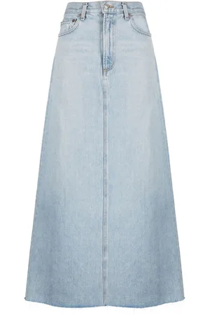 AGOLDE Lang denimnederdel