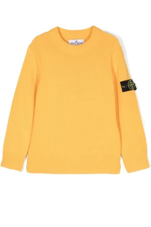 Stone Island Strikket trøje med kompas-mærke