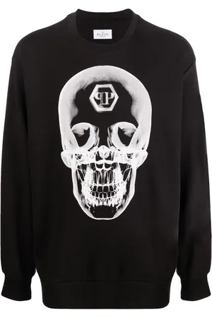 Philipp Plein Sweatshirt med dødningehoved-tryk