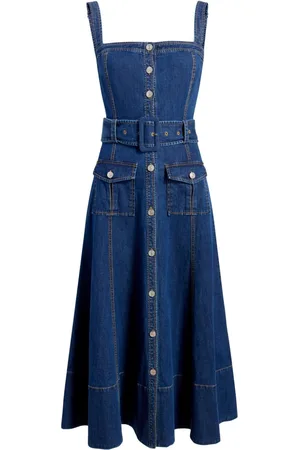 Cinq A Sept Mellemlang Vega denimkjole
