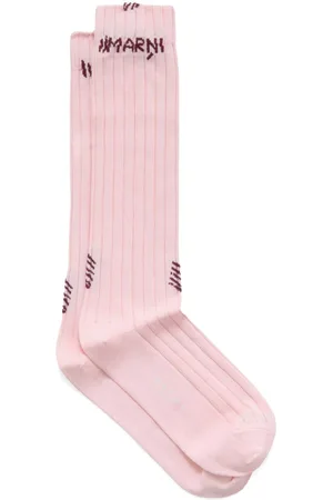 Marni Ribbede strømper i logo-jacquard