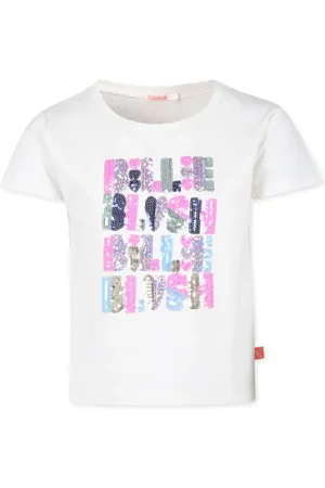 Billieblush T-shirt med pailletudsmykket logo