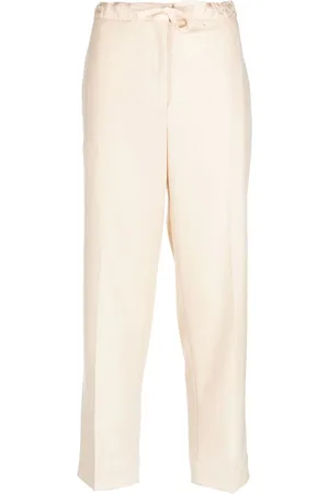 Jil Sander Cropped bukser med snoretræk