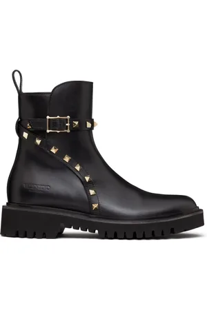 VALENTINO GARAVANI Rockstud 40mm ankelstøvler i læder