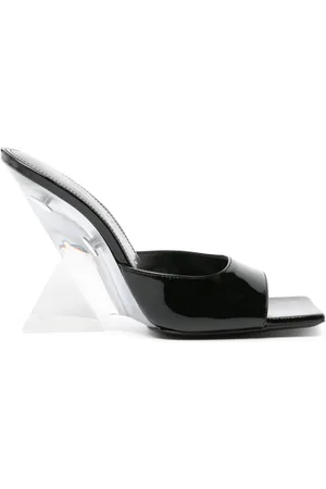 The Attico Cheope 105mm mules i lamineret læder