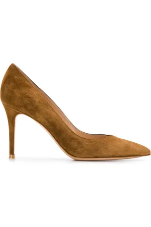 Gianvito Rossi Pumps i ruskind med spids tå