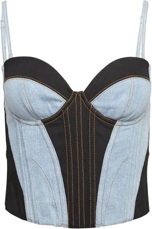 FLEUR DU MAL Bustier-top i denim