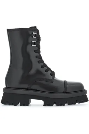 Salvatore Ferragamo Combat-støvler med kraftig sål