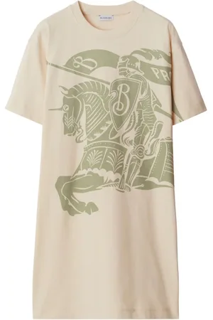 Burberry Equestrian Knight-kjole i bomuld