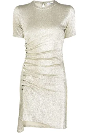 Paco rabanne Kort asymmetrisk T-shirt-kjole