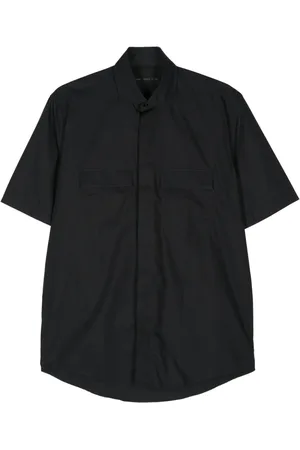 LOW BRAND Poplin-skjorte med korte ærmer