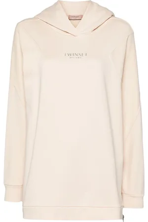 Twin-Set Hættetrøje med logobogstaver