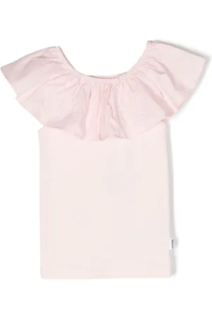 Molo Reca bluse med flæset krave