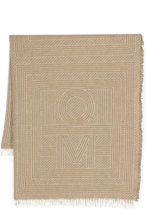 Totême Tørklæde med monogram og stribe