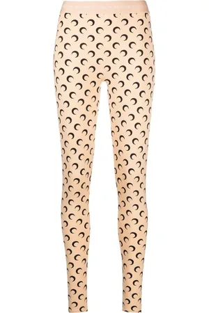 Marine Serre Fuseaux Moon leggings med tryk