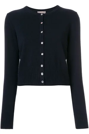 N.PEAL Cardigan i kashmir med rund hals