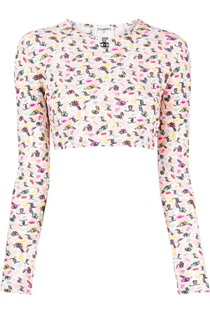 CHANEL 1995 cropped T-shirt