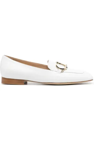 Casadei Loafers i læder med logoplade