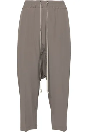 Rick Owens Cropped bukser med sænket skridt