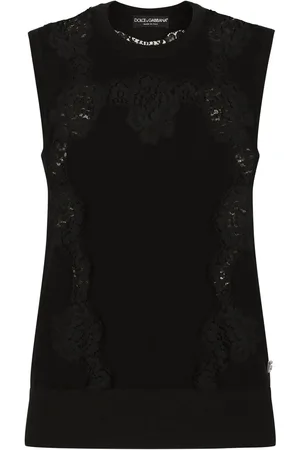 Dolce & Gabbana Trøje med blondepanel