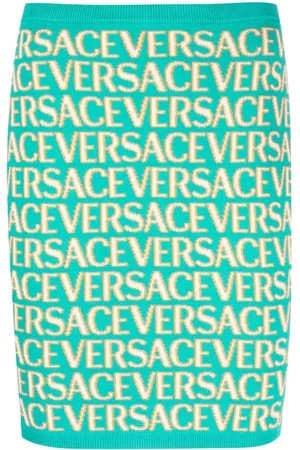 VERSACE Kort Allover nederdel i strik
